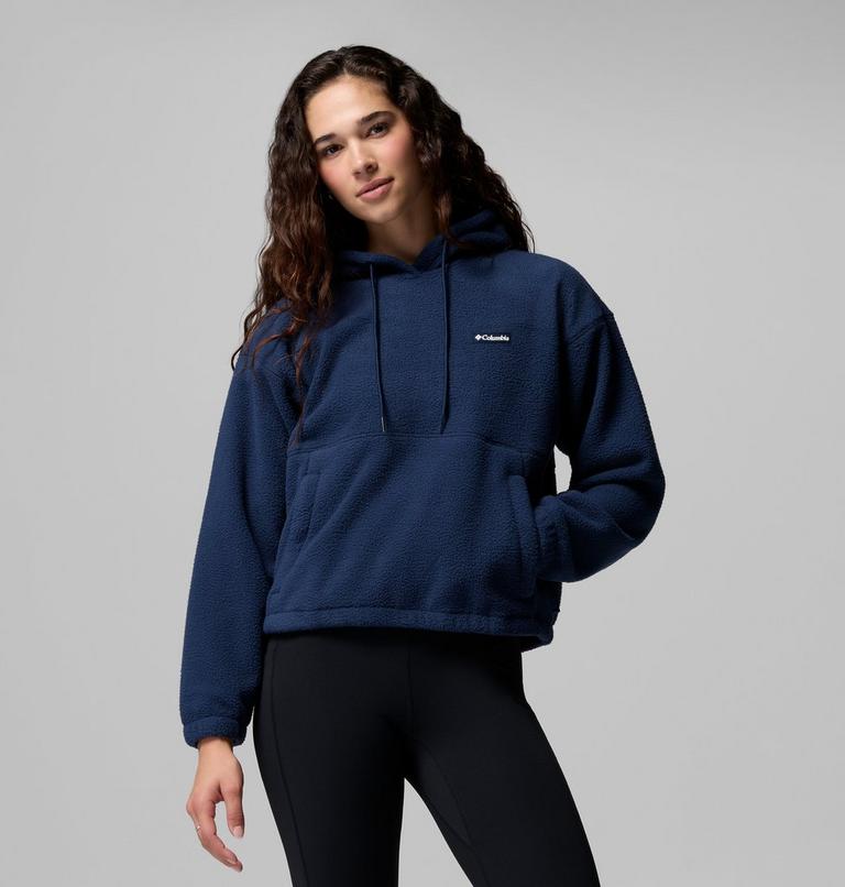 Women's Timber Meadow MTR Sherpa Fleece Hoodie, Color: Collegiate Navy, image 1