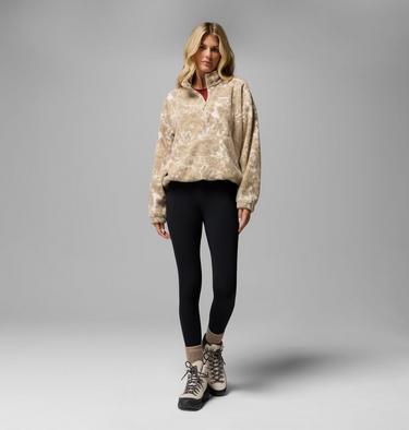Polaire Sherpa Imprim&eacute;e Semi-zipp&eacute;e Timber Meadow MTR Femme, Color: Dark Stone, Dyecamo, image 10