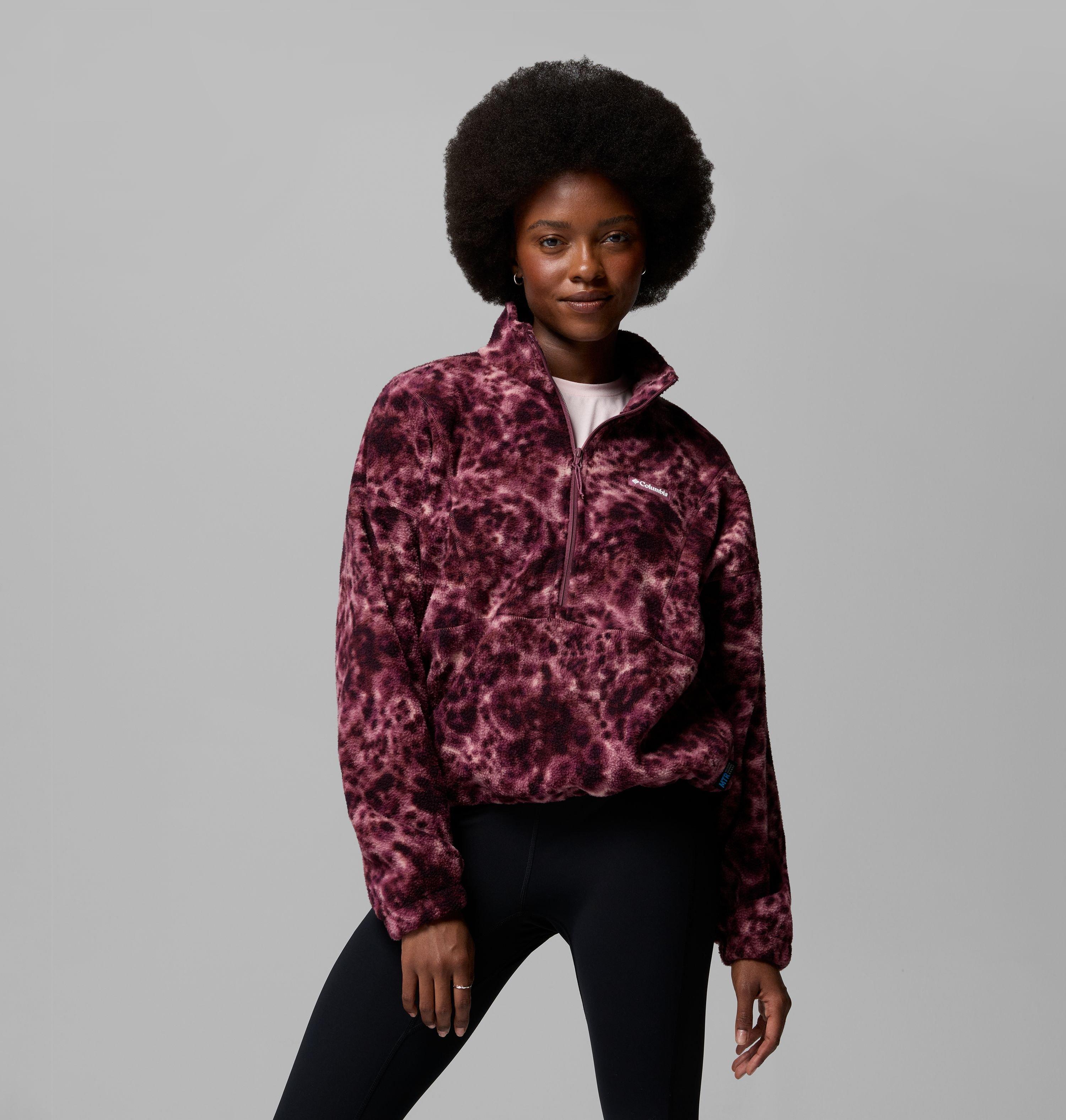 Women's Timber Meadow MTR Printed Fleece Half Zip | 551 | S 1