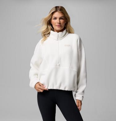 Polaire Sherpa MTR semi-zipp&eacute;e Timber Meadow Femme, Color: Sea Salt, image 1