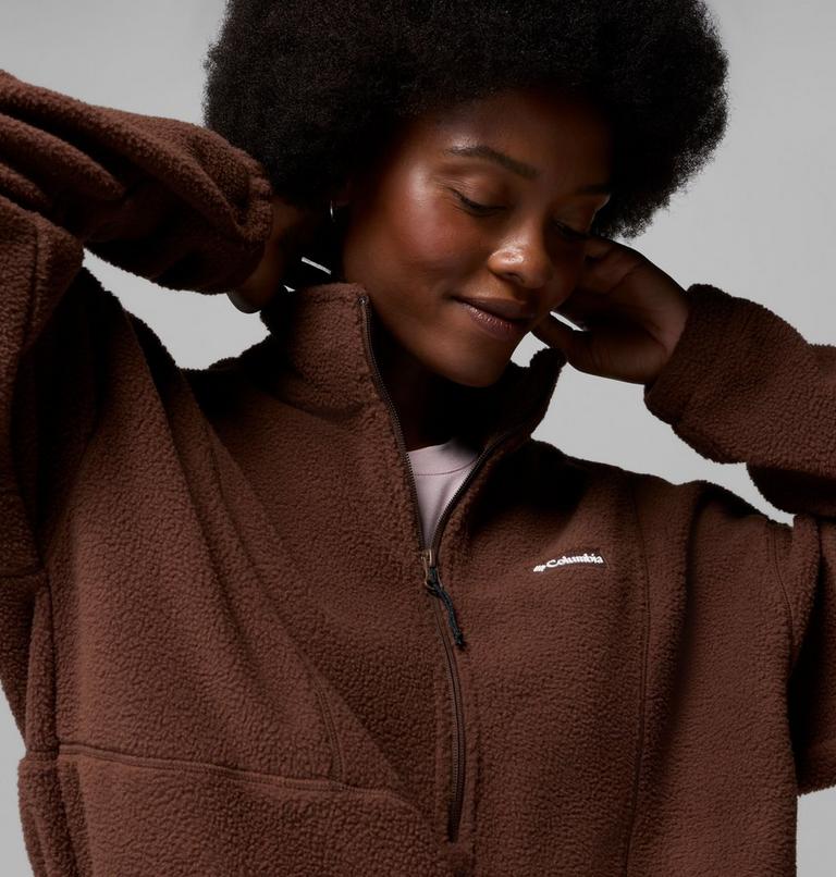 Polaire Sherpa MTR semi-zipp&eacute;e Timber Meadow Femme, Color: Tobacco, image 5