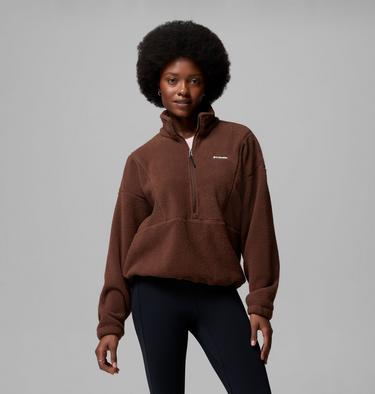 Polaire Sherpa MTR semi-zipp&eacute;e Timber Meadow Femme, Color: Tobacco, image 5