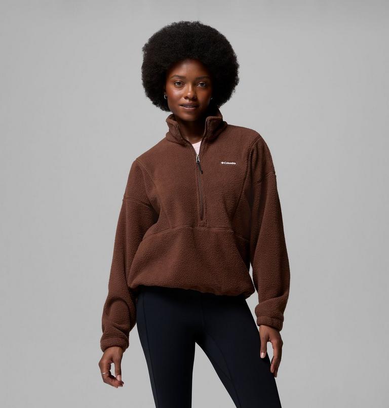 Polaire Sherpa MTR semi-zipp&eacute;e Timber Meadow Femme, Color: Tobacco, image 1