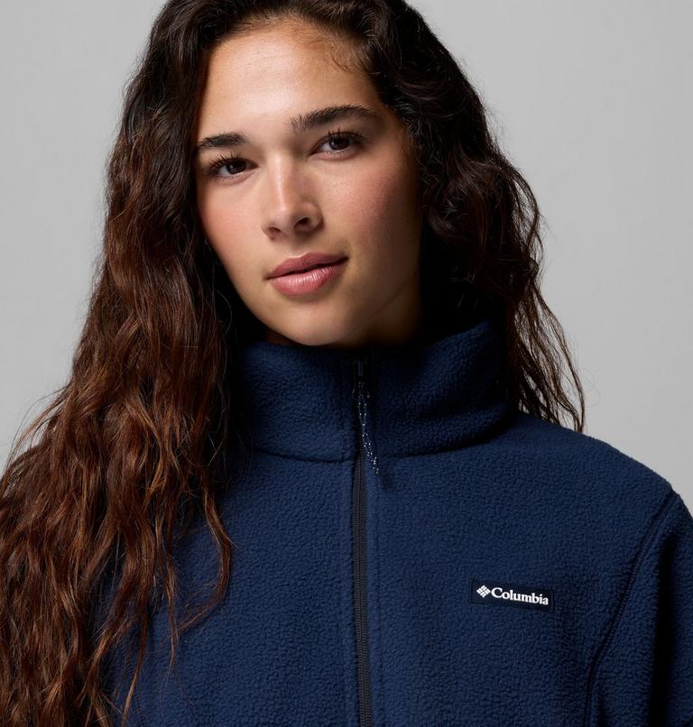 Women's Timber Meadow MTR Half Zip Sherpa Fleece, Color: Collegiate Navy, image 5