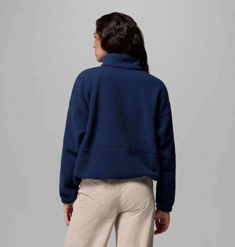 Women's Timber Meadow MTR Half Zip Sherpa Fleece, Color: Collegiate Navy, image 3