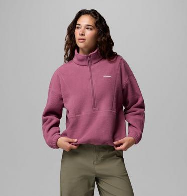 Women's Timber Meadow MTR Half Zip Sherpa Fleece, Color: Antique Mauve, image 1