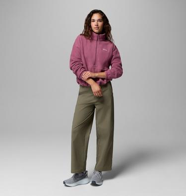 Women's Timber Meadow MTR Half Zip Sherpa Fleece, Color: Antique Mauve, image 2