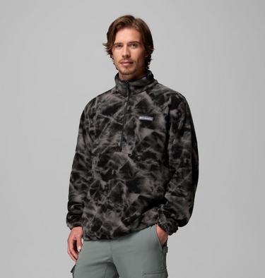 Polaire Sherpa Imprim&eacute;e Semi-Zipp&eacute;e Timber Crest MTR Homme, Color: Black, Icypeaks, image 8
