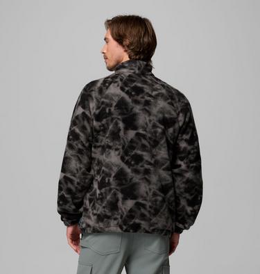 Polaire Sherpa Imprim&eacute;e Semi-Zipp&eacute;e Timber Crest MTR Homme, Color: Black, Icypeaks, image 7