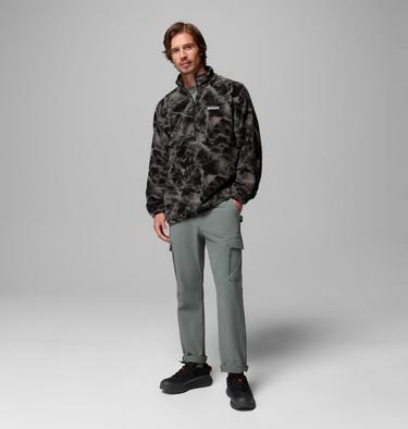 Polaire Sherpa Imprim&eacute;e Semi-Zipp&eacute;e Timber Crest MTR Homme, Color: Black, Icypeaks, image 6