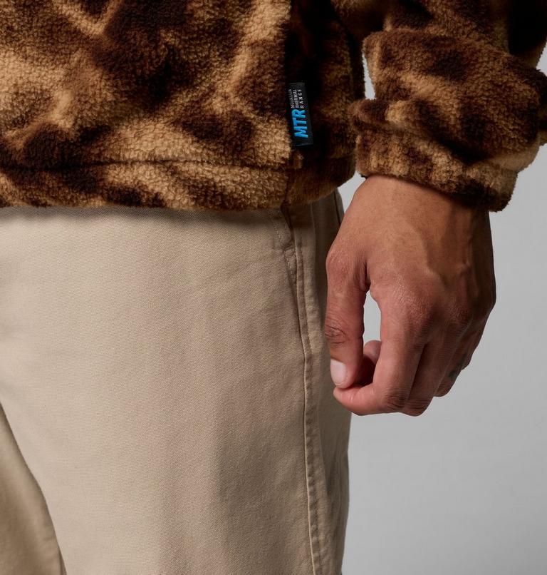 Men's Timber Crest MTR Printed Half Zip Sherpa Fleece, Color: Tobacco, Icypeaks, image 6