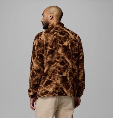 Polaire Sherpa Imprim&eacute;e Semi-Zipp&eacute;e Timber Crest MTR Homme, Color: Tobacco, Icypeaks, image 19