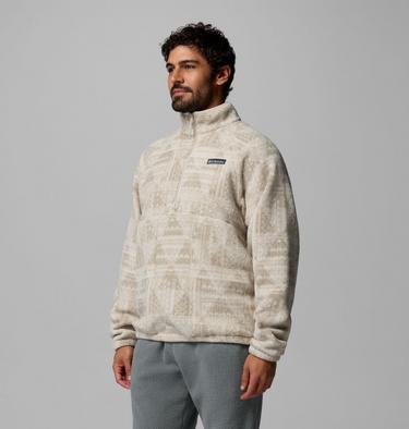 Polaire Sherpa Imprim&eacute;e Semi-Zipp&eacute;e Timber Crest MTR Homme, Color: Dark Stone, Geomix Tonal, image 16