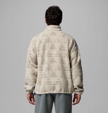Polaire Sherpa Imprim&eacute;e Semi-Zipp&eacute;e Timber Crest MTR Homme, Color: Dark Stone, Geomix Tonal, image 15