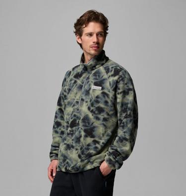Polaire Sherpa Imprim&eacute;e Semi-Zipp&eacute;e Timber Crest MTR Homme, Color: Sedona Sage, Icypeaks, image 12