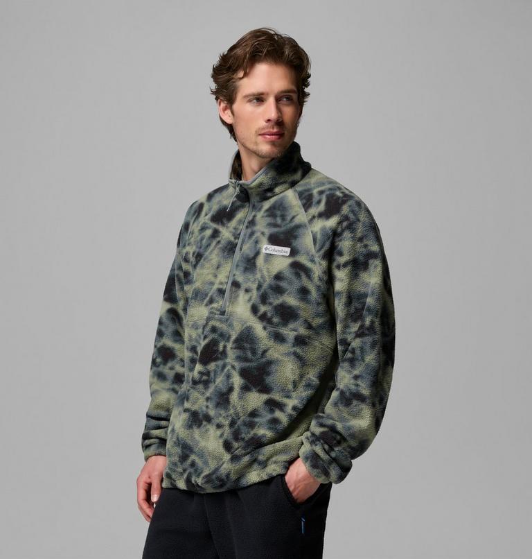 Polaire Sherpa Imprim&eacute;e Semi-Zipp&eacute;e Timber Crest MTR Homme, Color: Sedona Sage, Icypeaks, image 4