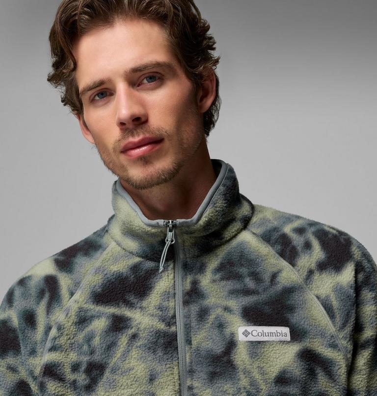Polaire Sherpa Imprim&eacute;e Semi-Zipp&eacute;e Timber Crest MTR Homme, Color: Sedona Sage, Icypeaks, image 5