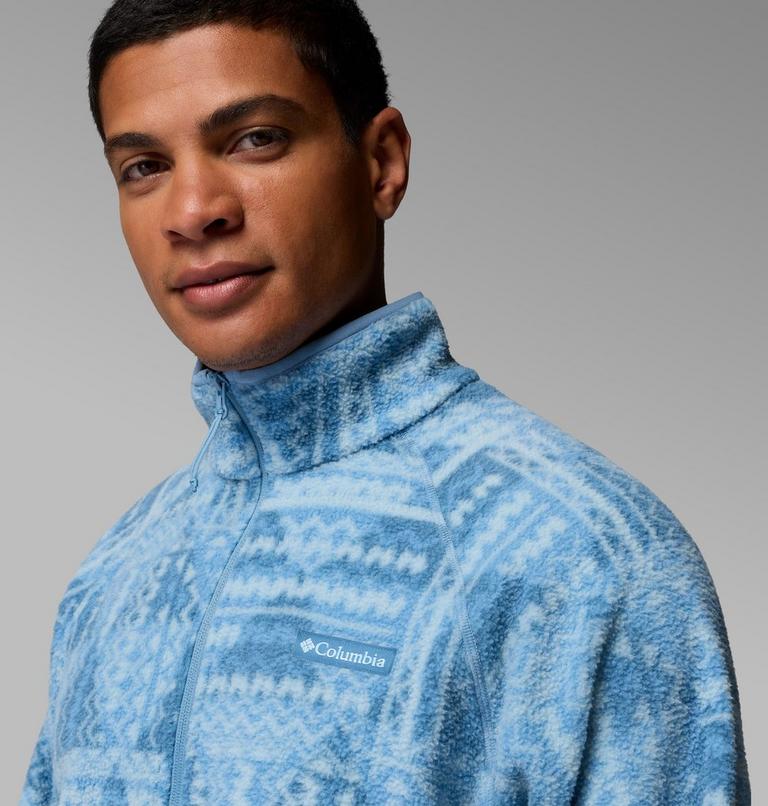 Polaire Sherpa Imprim&eacute;e Semi-Zipp&eacute;e Timber Crest MTR Homme, Color: Rainy Day, Geomix Tonal, image 5