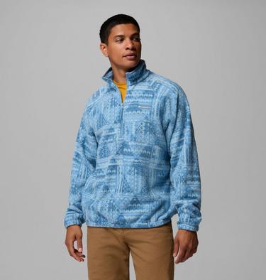 Polaire Sherpa Imprim&eacute;e Semi-Zipp&eacute;e Timber Crest MTR Homme, Color: Rainy Day, Geomix Tonal, image 21