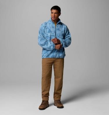 Polaire Sherpa Imprim&eacute;e Semi-Zipp&eacute;e Timber Crest MTR Homme, Color: Rainy Day, Geomix Tonal, image 22