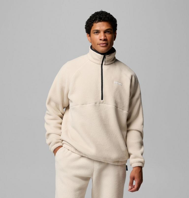 Men's Timber Crest MTR Half Zip Sherpa Fleece, Color: Dark Stone, image 1
