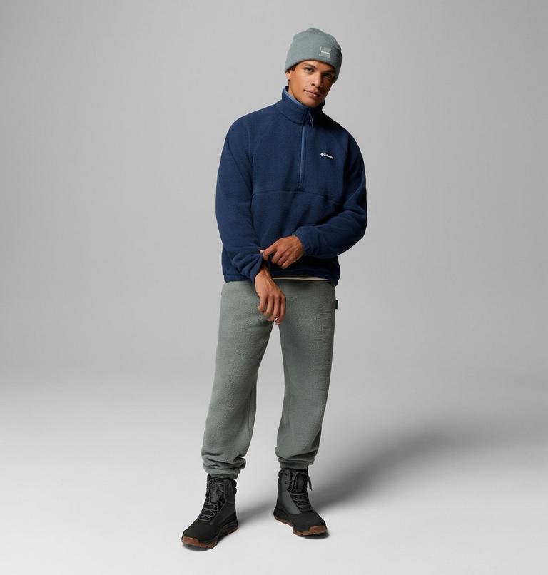 Men's Timber Crest MTR Half Zip Sherpa Fleece, Color: Collegiate Navy, image 2