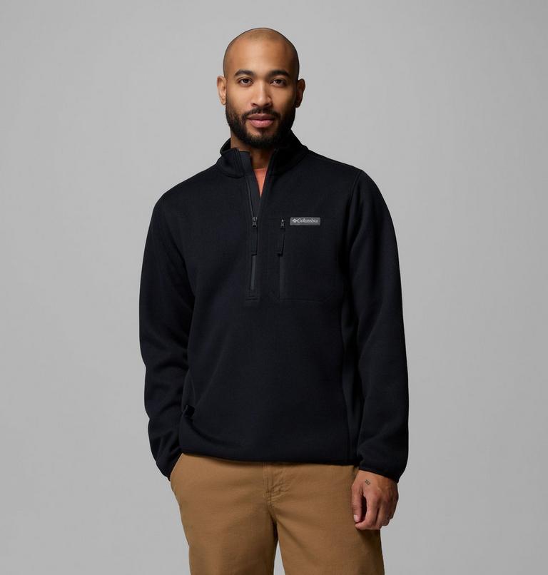 Polaire Semi-zipp&eacute;e Sweater Weather Homme, Color: Black, image 1