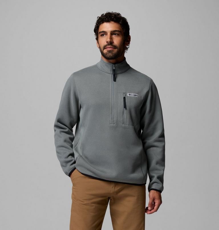 Polaire Semi-zipp&eacute;e Sweater Weather Homme, Color: Sedona Sage, image 1