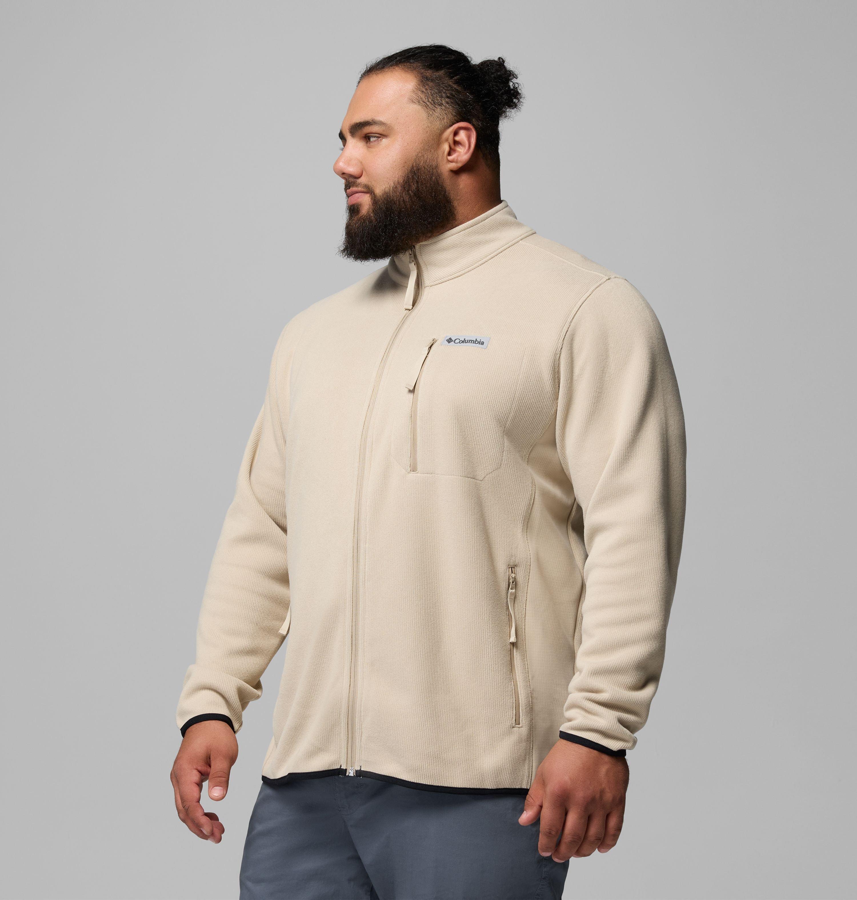 Manteau à fermeture éclair pleine longueur Sweater Weather pour hommes – Tailles fortes | 271 | 3X 4