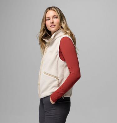 Polaire Sans Manches Sherpa Helvetia Femme, Color: Dark Stone, Ancient Fossil, image 4
