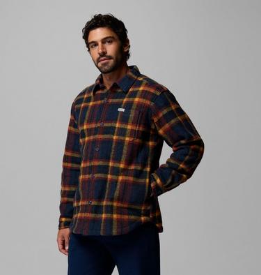 Men's Hunter Arch Shirt Jacket, Color: Collegiate Navy Track Plaid, image 4