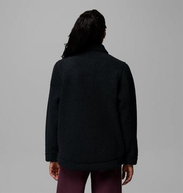 Women&rsquo;s Panorama Sherpa Fleece Shirt Jacket, Color: Black, image 7