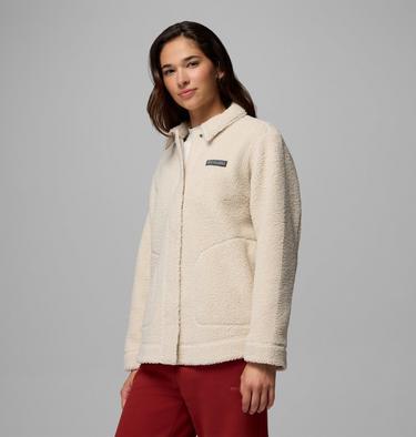 Women&rsquo;s Panorama Sherpa Fleece Shirt Jacket, Color: Dark Stone, image 4