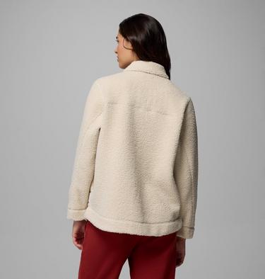 Women&rsquo;s Panorama Sherpa Fleece Shirt Jacket, Color: Dark Stone, image 3