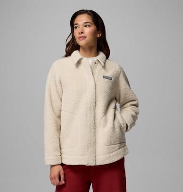 Women&rsquo;s Panorama Sherpa Fleece Shirt Jacket, Color: Dark Stone, image 1
