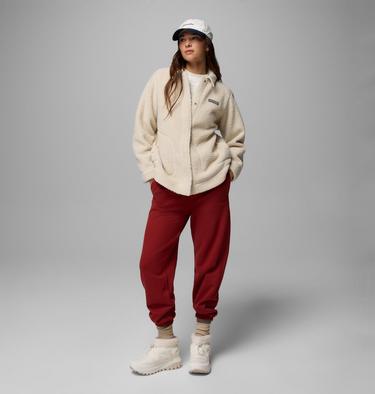 Women&rsquo;s Panorama Sherpa Fleece Shirt Jacket, Color: Dark Stone, image 2