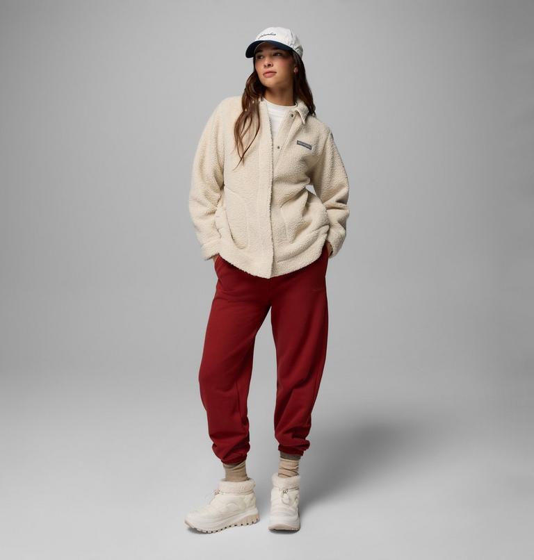 Women&rsquo;s Panorama Sherpa Fleece Shirt Jacket, Color: Dark Stone, image 2