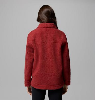 Women&rsquo;s Panorama Sherpa Fleece Shirt Jacket, Color: Red Oxide, image 15