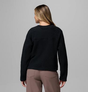 Women's Panorama Sherpa Snap Fleece Jacket, Color: Black, image 7