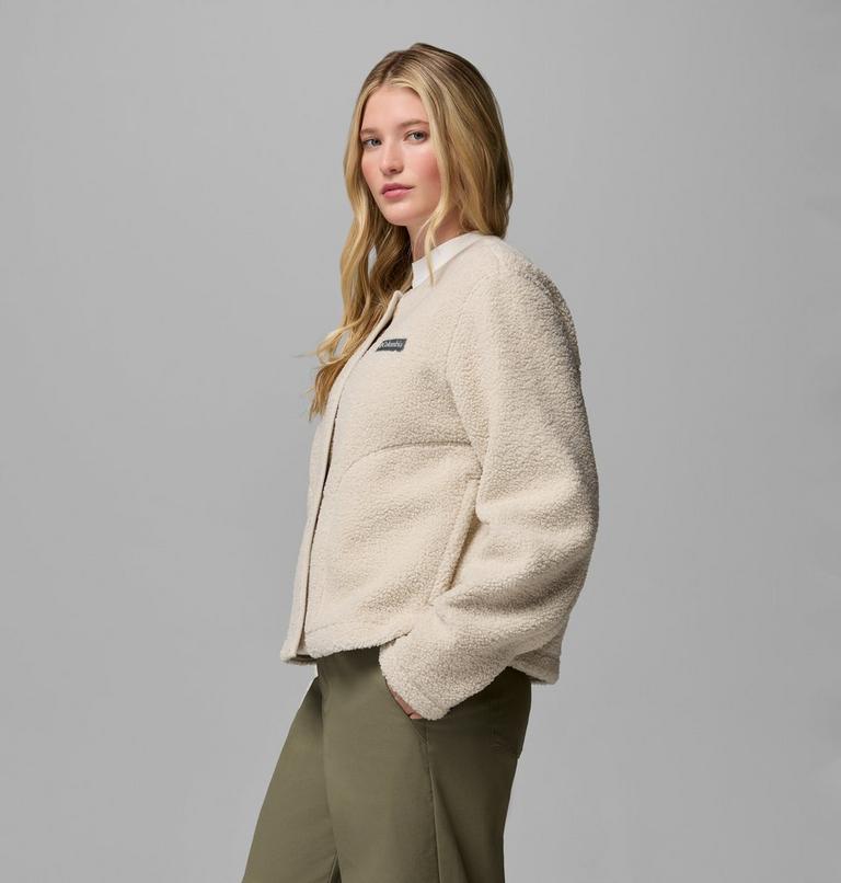 Women's Panorama Sherpa Snap Fleece Jacket, Color: Dark Stone, image 4