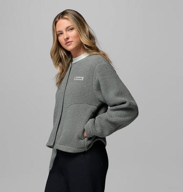 Women's Panorama Sherpa Snap Fleece Jacket, Color: Sedona Sage, image 4