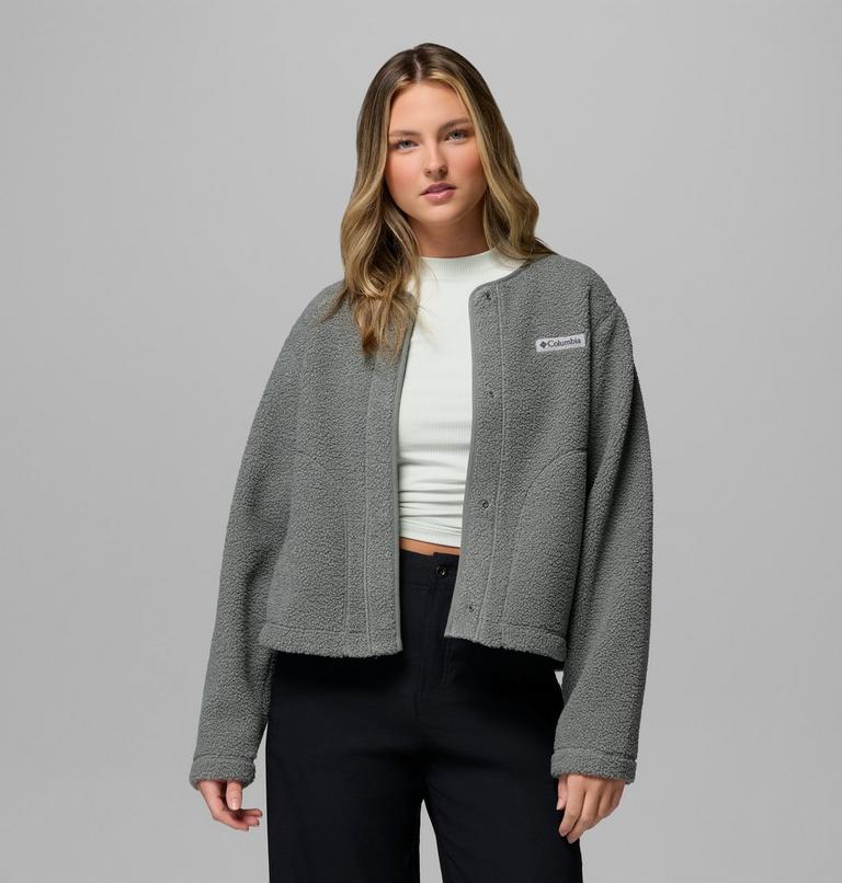 Women's Panorama Sherpa Snap Fleece Jacket, Color: Sedona Sage, image 5