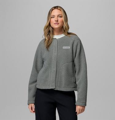 Women's Panorama Sherpa Snap Fleece Jacket, Color: Sedona Sage, image 1