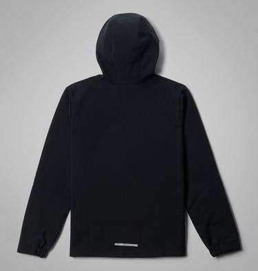 Youth Ascender Hooded Softshell Jacket, Color: Black, image 6