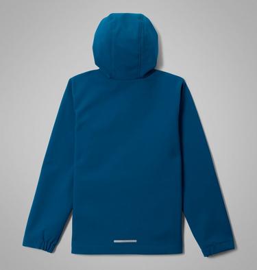 Youth Ascender Hooded Softshell Jacket, Color: Phoenix Blue, image 4