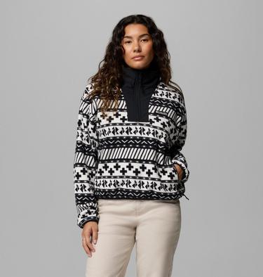 Forro polar con media cremallera y estampado Sequoia Grove II para mujer, Color: Black Wizard Island Tonal, image 11