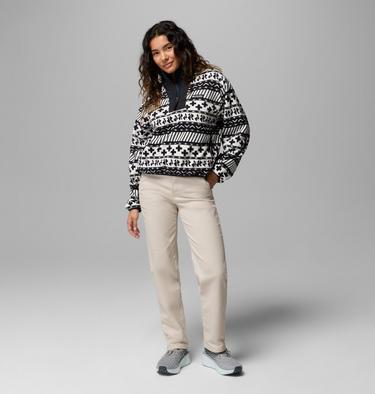 Forro polar con media cremallera y estampado Sequoia Grove II para mujer, Color: Black Wizard Island Tonal, image 12