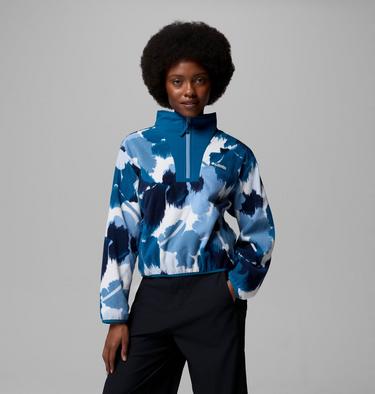 Polaire Semi-zipp&eacute;e &agrave; Imprim&eacute; Sequoia Grove II Femme, Color: Phoenix Blue Ikatbloom, image 9