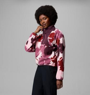 Polaire Semi-zipp&eacute;e &agrave; Imprim&eacute; Sequoia Grove II Femme, Color: Antique Mauve Ikatbloom, image 4