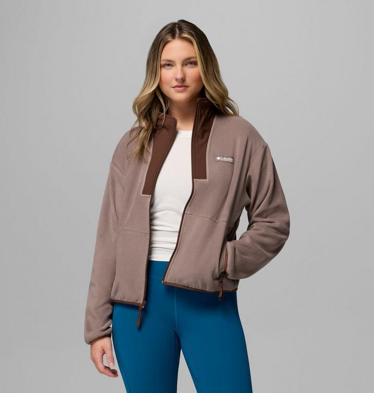 Women's Sequoia Grove II Fleece Jacket, Color: Iron, Tobacco, image 5